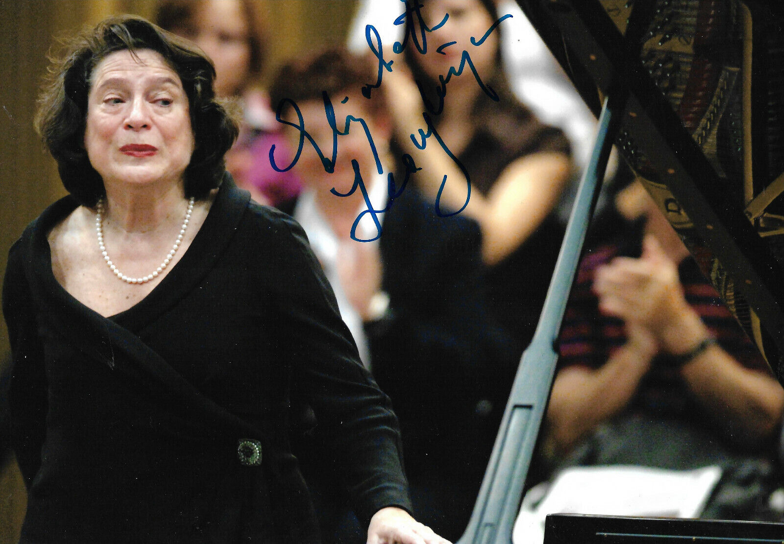 Elisabeth Leonskaja signed 8x12 inch Photo Poster painting autograph