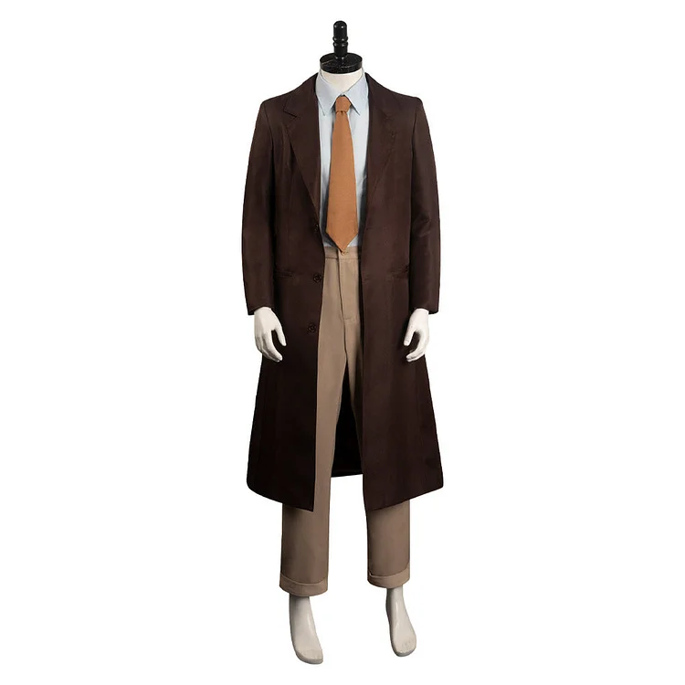 Oppenheimer 2023 J. Robert Oppenheimer Brown Outfits Cosplay Costume Halloween Carnival Suit