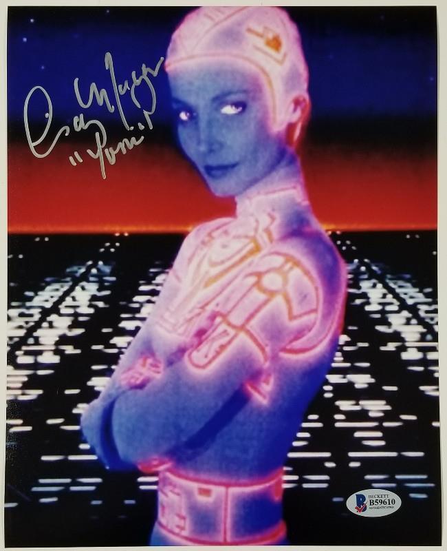 CINDY MORGAN Signed TRON 8x10 Photo Poster painting Yori