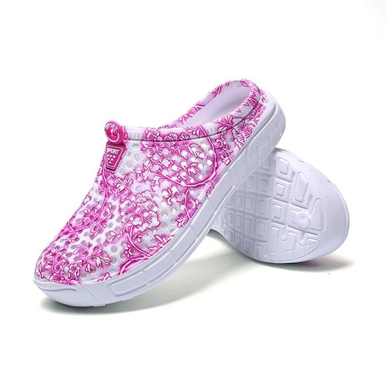 2020 Fashion Breathable Shoes Clogs Women Sandals Ladies Beach Hollow Out Casual Outdoor Waterproof Slippers Flats Shoes