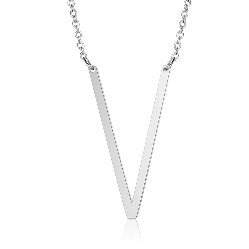 Stainless Steel Fashion Polishing Letter Necklace