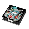 Diamond Painting Snowman Leather Notecard Box Gem Art Sticky Note Holder
