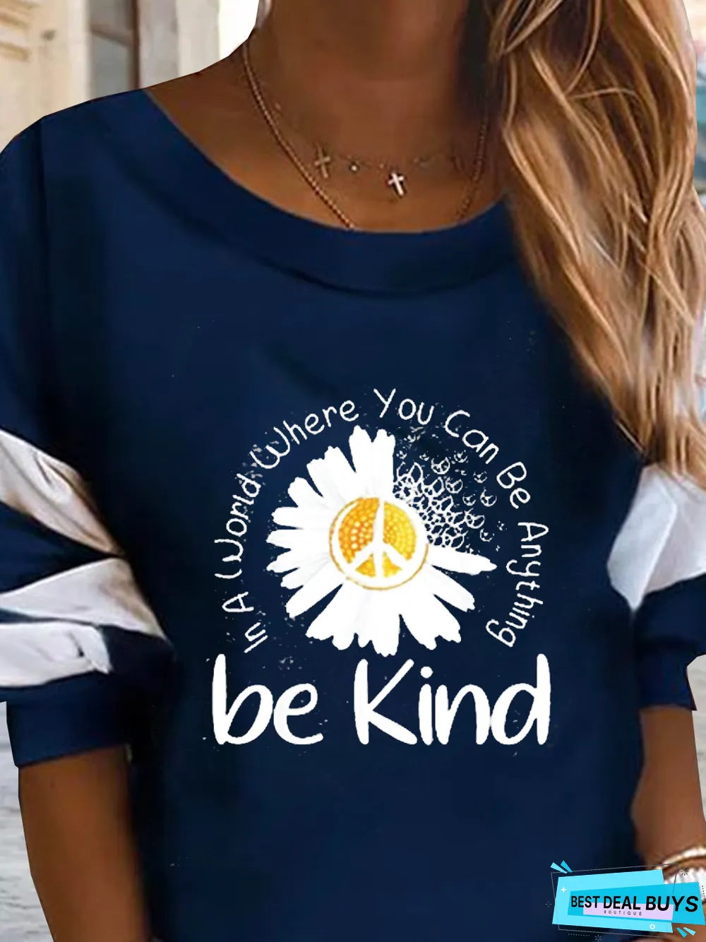 Crew Neck Loose Casual Sweatshirt