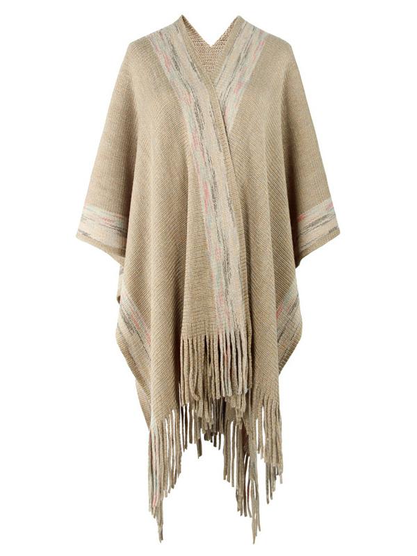 Women Half Sleeve V-neck Solid Color Dress