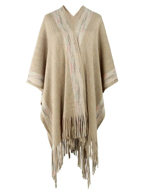 Women Half Sleeve V-neck Solid Color Dress