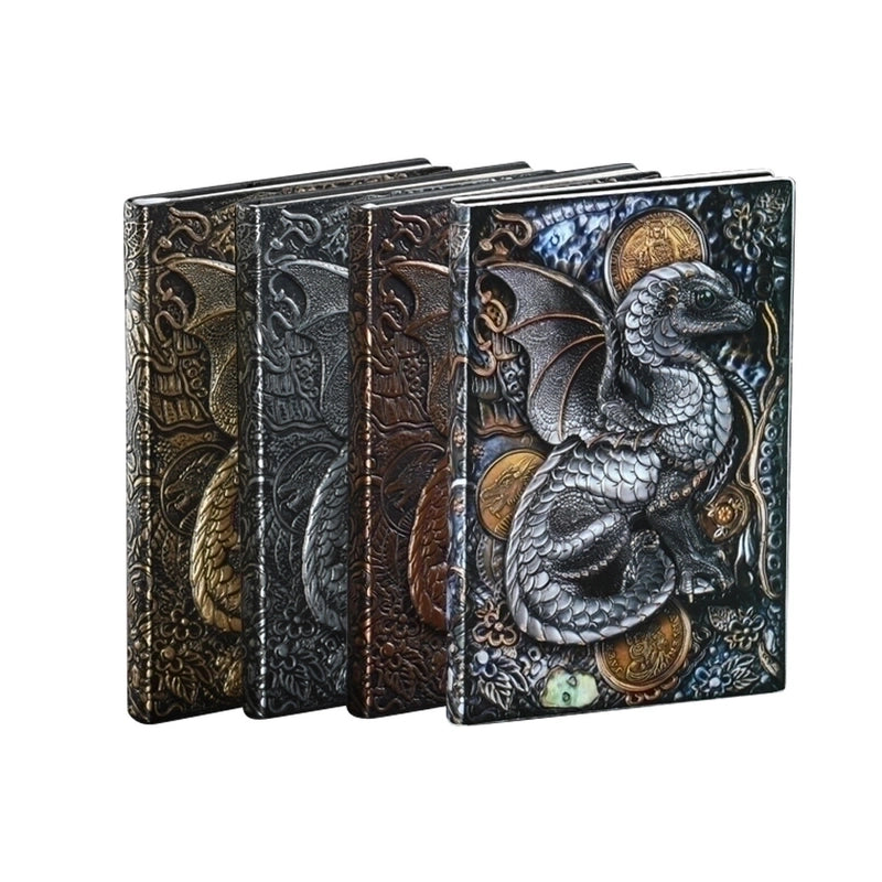 A5 Dragon Retro Embossed Creative Fashion Business Notebook