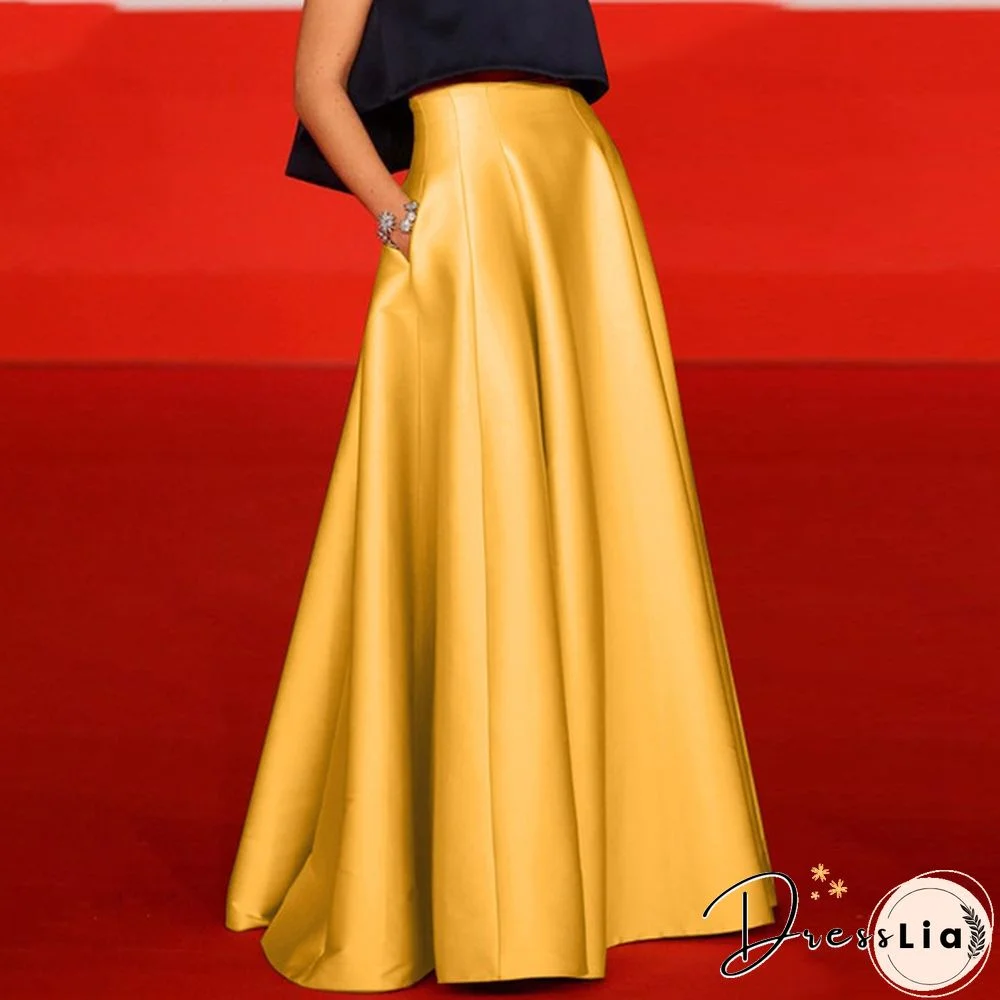 ZANZEA Women Collect Waist A-Line Holiday Long Dress Solid Party Bohemian Maxi Skirt