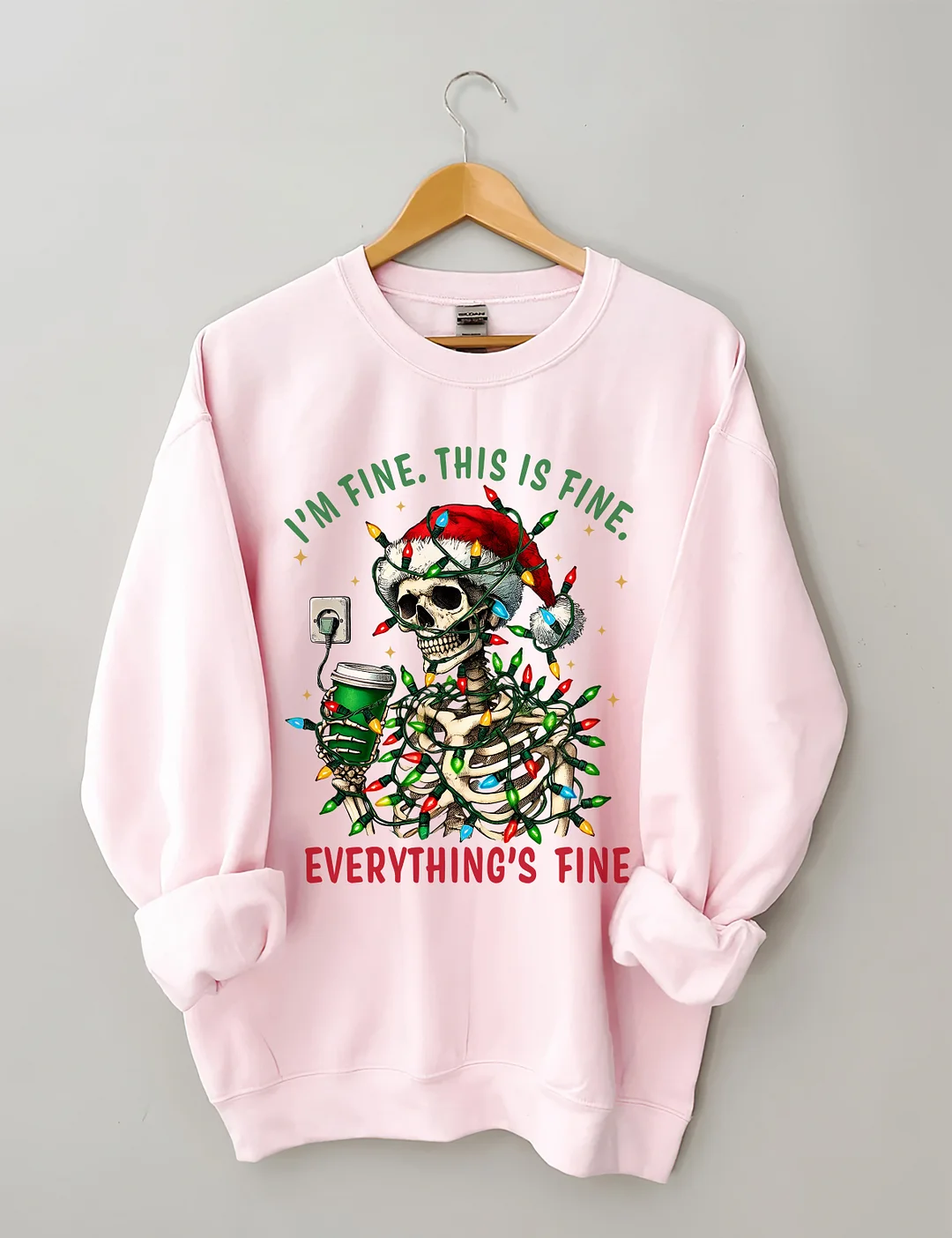 I'm Fine This Is Fine Everything&rsquo;s Fine Sweatshirt