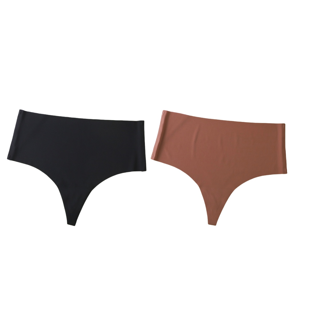 Bikiv 2Pcs/Set Women Panties Thongs Thin High Rise G-string Female Underpants Soft Panties Sexy Lingerie Comfy Seamless Underwear