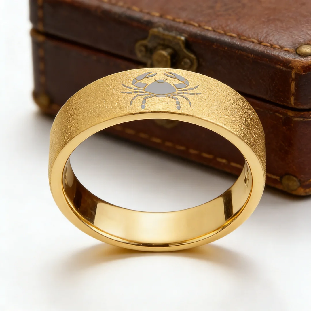 Wedding Fashion Cancer Tungsten Rings and Flat Gold Band Edge Comfort Fit for Men and Women 4MM 6MM 8MM