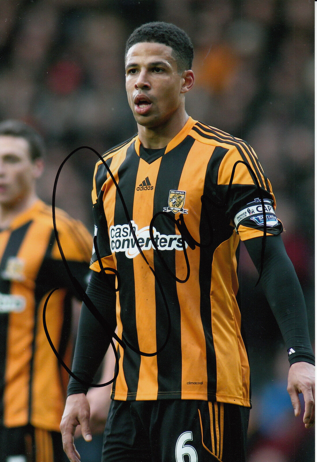 Hull City Hand Signed Curtis Davies 12x8 Photo Poster painting 2.