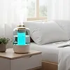 Air Humidifier Super Anti-Dry-Burning Quiet Silent Dual-Spray Humidifier W/ 7-Color Ambient Night Light Suitable for Room Office and Gym