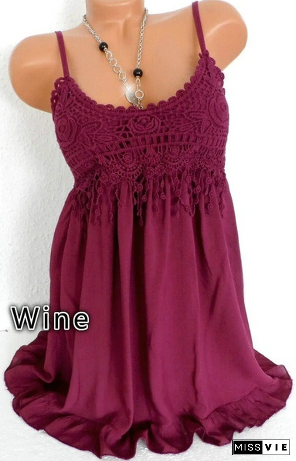 7 Colors Tops Women Lady Sexy Summer Sleeveless Top Blouse Lace Vest Tank Shirt