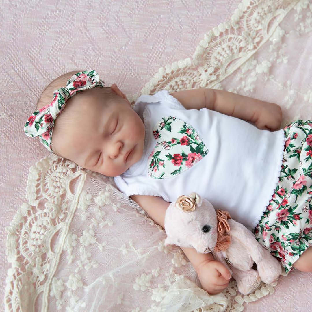 Handmade Newborn Baby Girl 20" Realistic Soft Silicone  Reborn Baby Doll,Creative Gift By 2023
