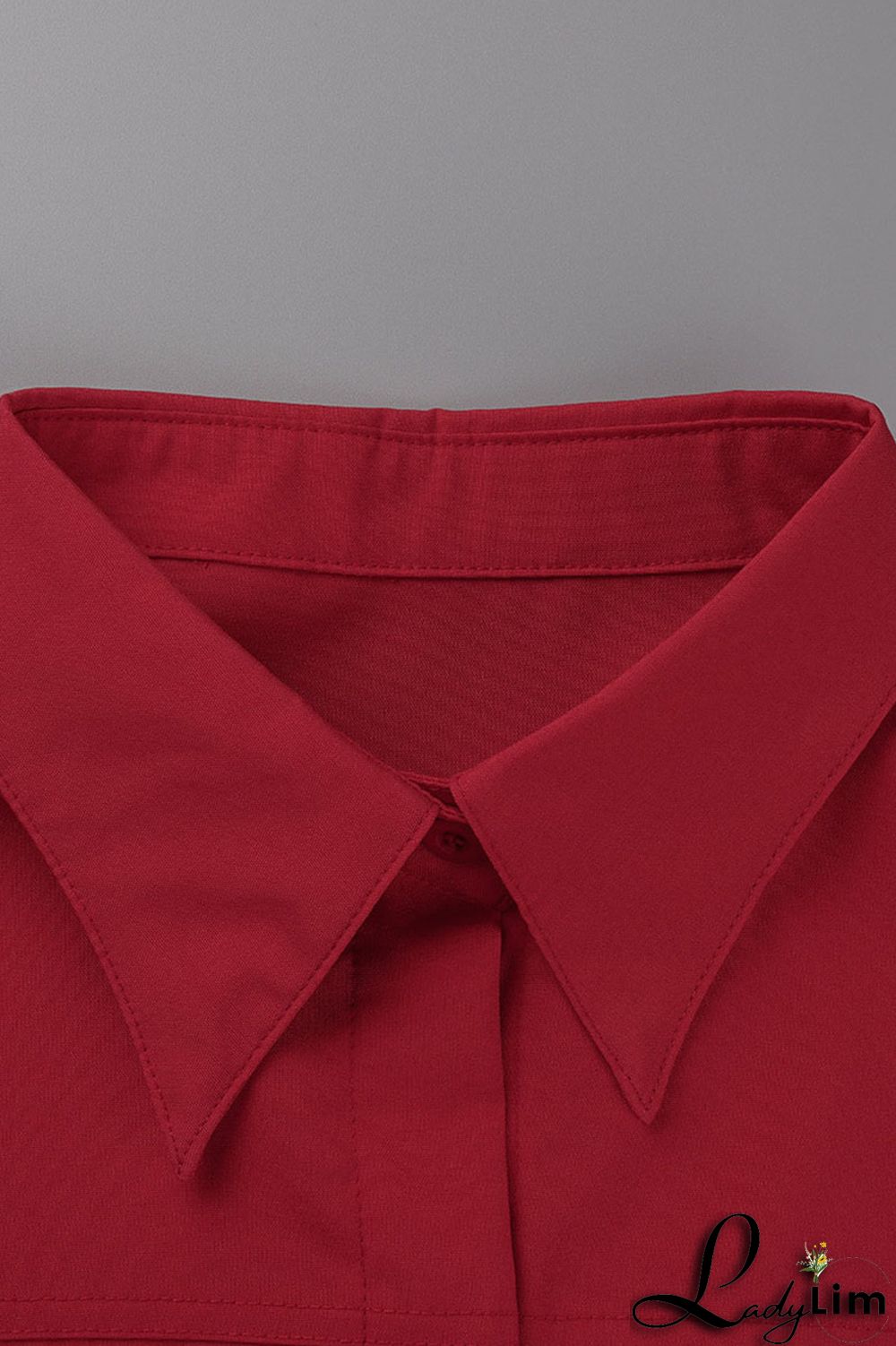 Black Casual Solid Patchwork Buckle Turndown Collar Straight Plus Size Dresses