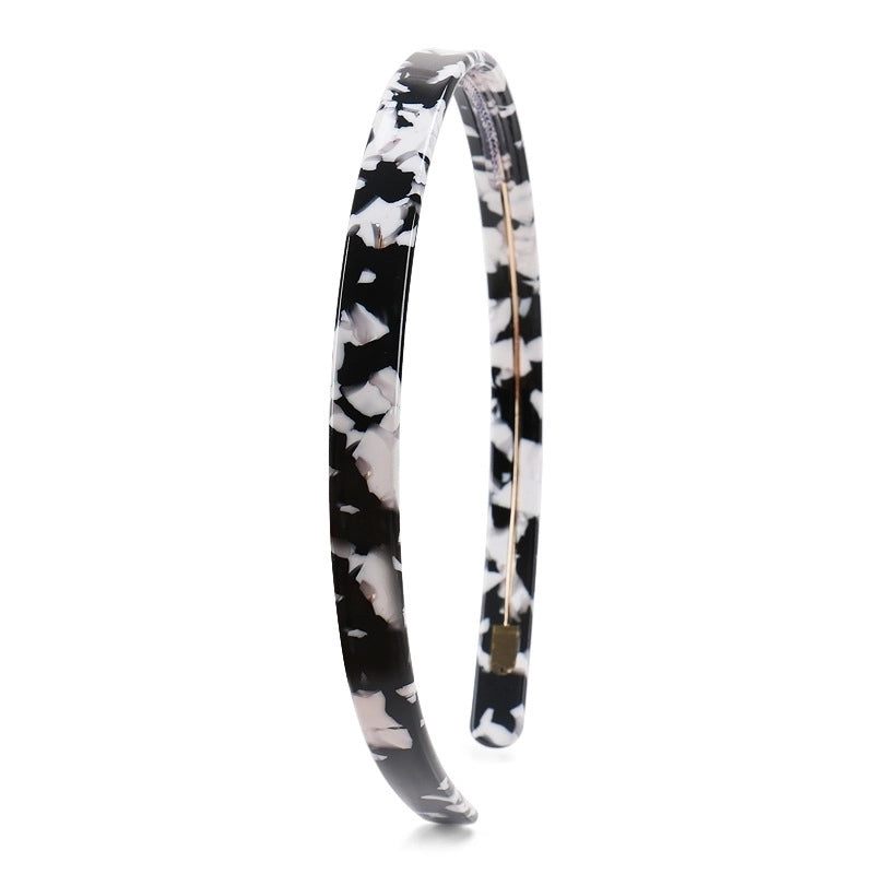 Women’s Minimalist Classic Style Color Block Acetic Acid Sheets Hair Band