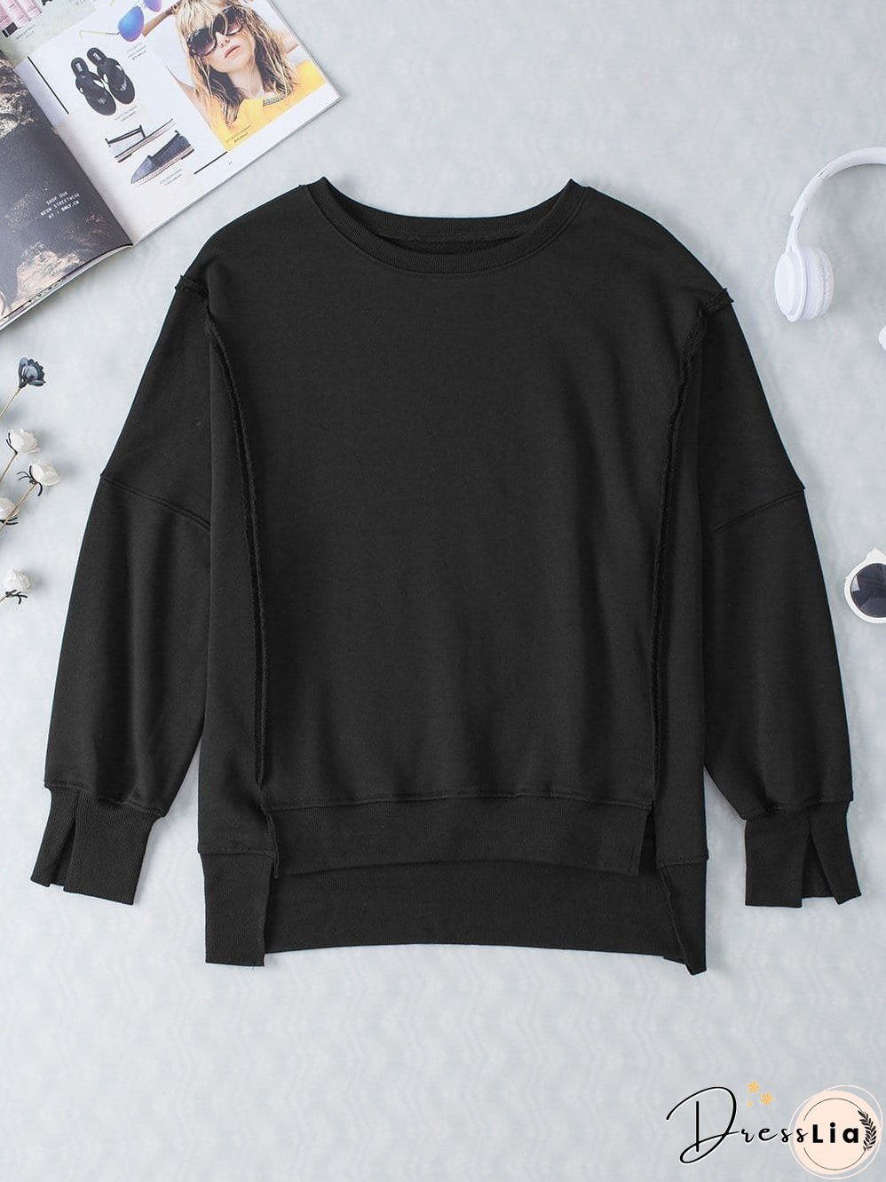 Stylish Crew Neck Pullover Sweater