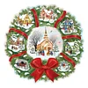 Diamond Painting -DIY Round Drill Xmas Door Wreath(40*40 CM)