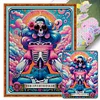 Halloween Sitting Skeleton-11CT Stamped Cross Stitch 50*65cm/19.69*25.59in(Big Size)