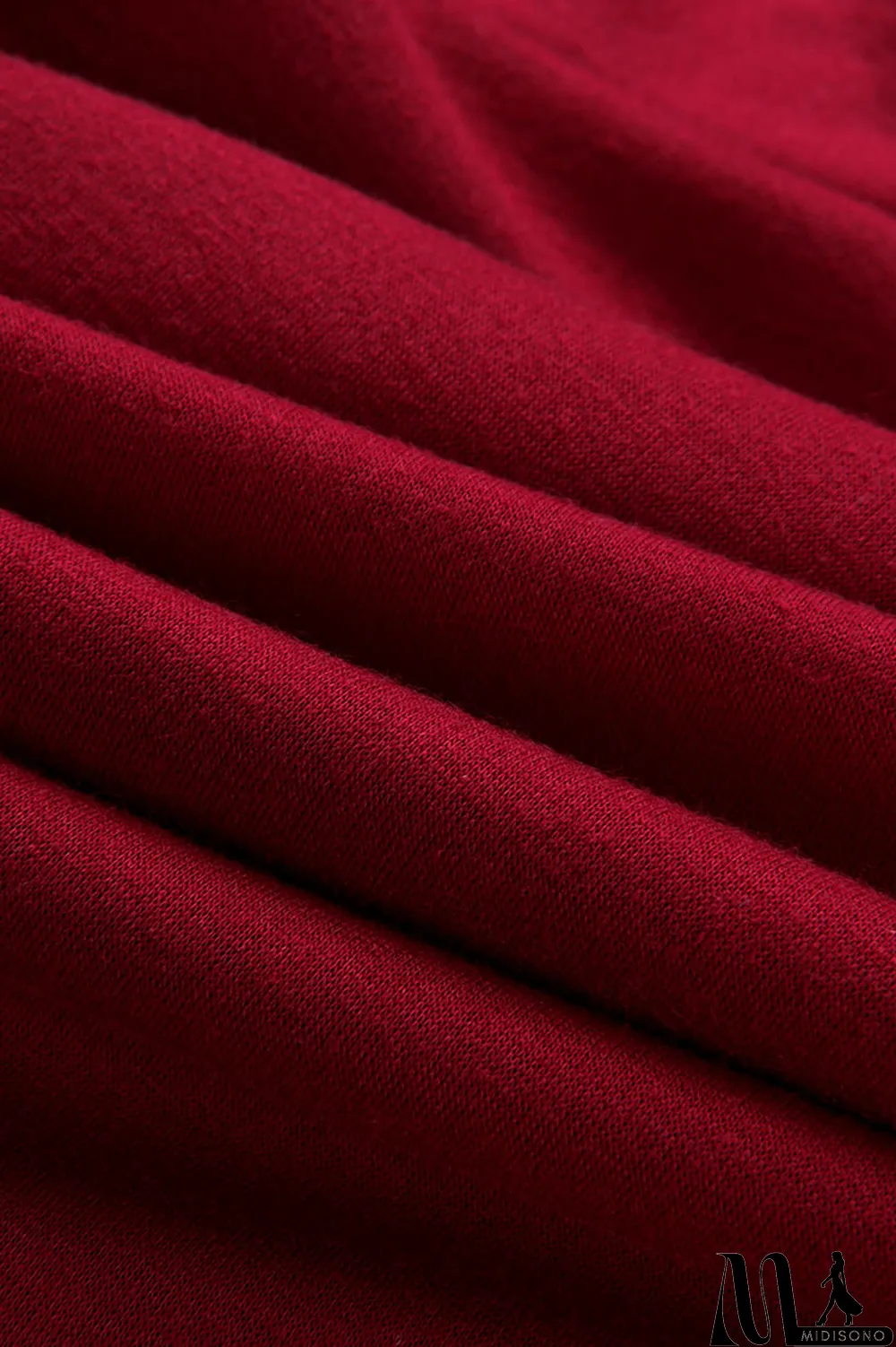 MidiSono - Red Fashion Casual Letter Print Fold Hooded Collar Long Sleeve Two Pieces