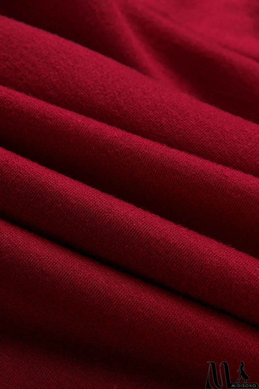 MidiSono - Red Fashion Casual Letter Print Fold Hooded Collar Long Sleeve Two Pieces