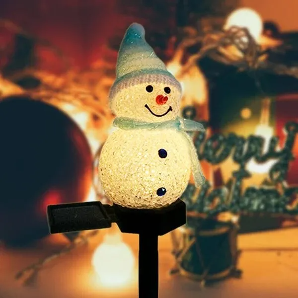 Waterproof Solar Snowman Lamp - tree - Codlins