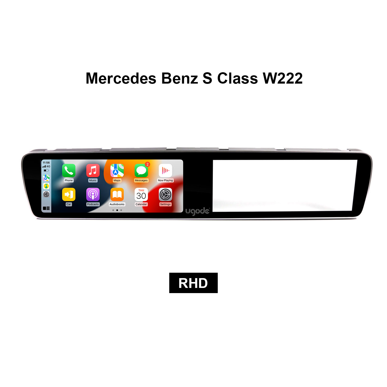 For Mercedes Benz S Class W222 Long Android screen extending to the dashboard