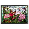 >SALE<Full Embroidery Cotton Thread 11CT Printed Stain Glass Rose Cross Stitch 60x40cm