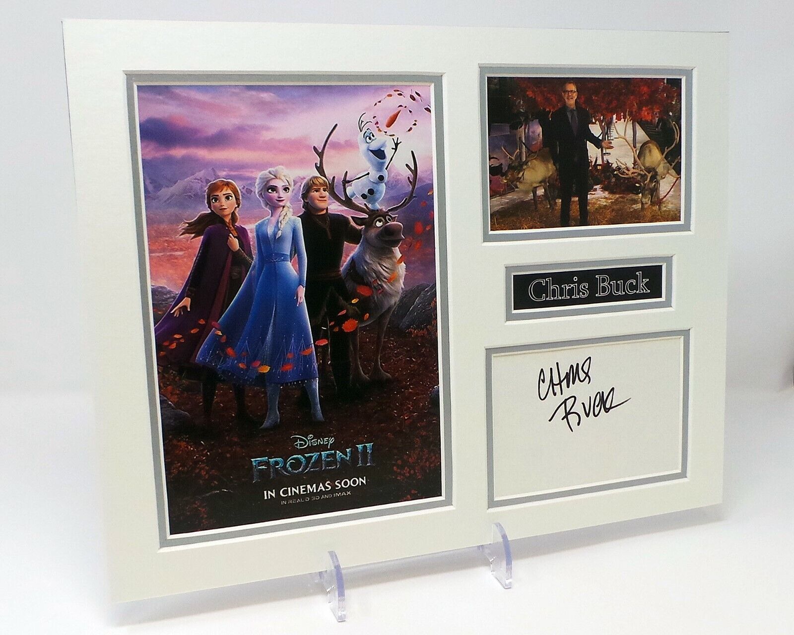 Chris BUCK Signed Mounted Photo Poster painting Display AFTAL COA Frozen & Frozen II Director