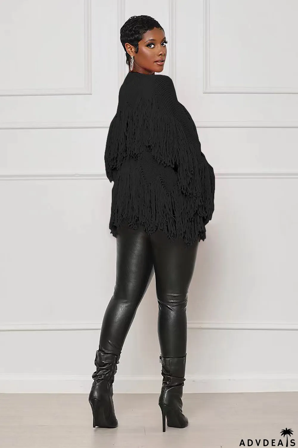 Solid Knits Tassel Cardigan Coat