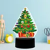 DIY Diamond Painting 7 Color Night Light Lamp Home Decoration Ornament Gift Kit(Christmas Tree)