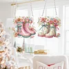 2 PCS Flower Water Shoes - 5D DIY Pendant