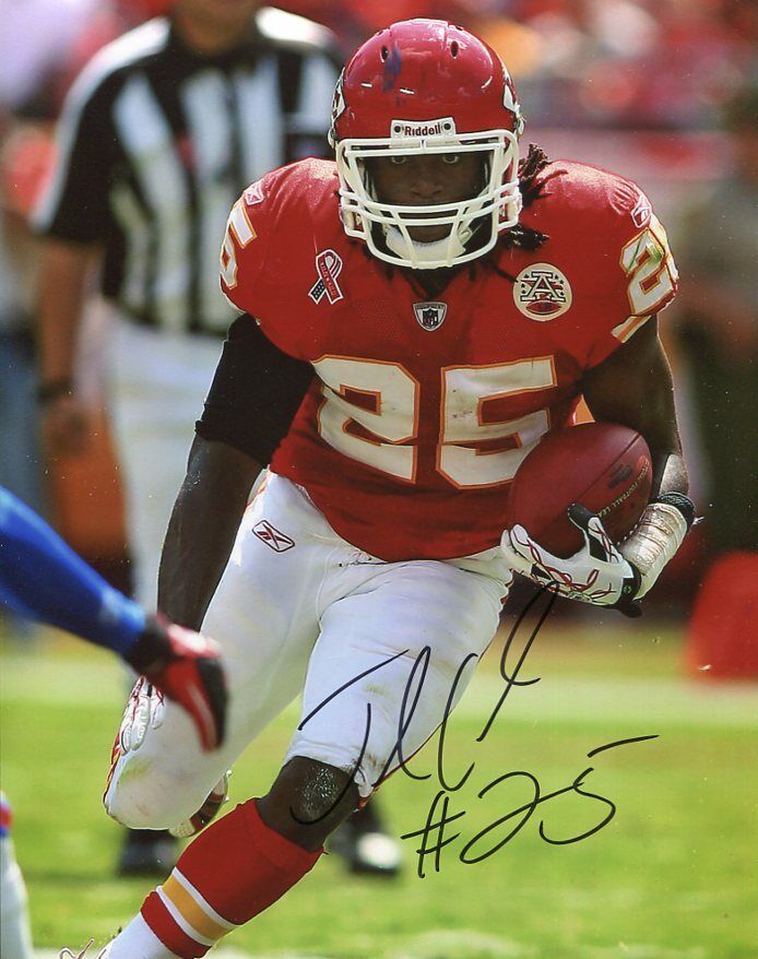 JAMAAL CHARLES SIGNED AUTOGRAPH 8X10 Photo Poster painting KANSAS CITY CHIEFS