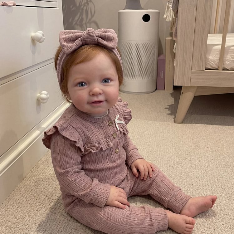 [Pre-Order] Babeside Joni 20" Reborn Baby Girl Doll &ndash; Realistic Vinyl Heartbeat  Newborn Wrapped in Soft Lavender Knit Love