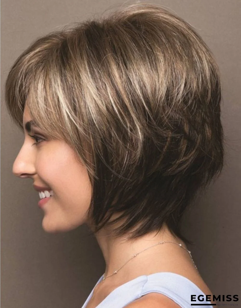 Best-selling Fashion Ladies Wig Short Curly Hair | EGEMISS