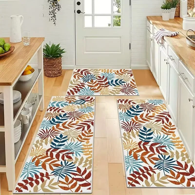 💖💖Boho Washable Kitchen Rugs Sets of 3 - Non Slip Kitchen Rugs