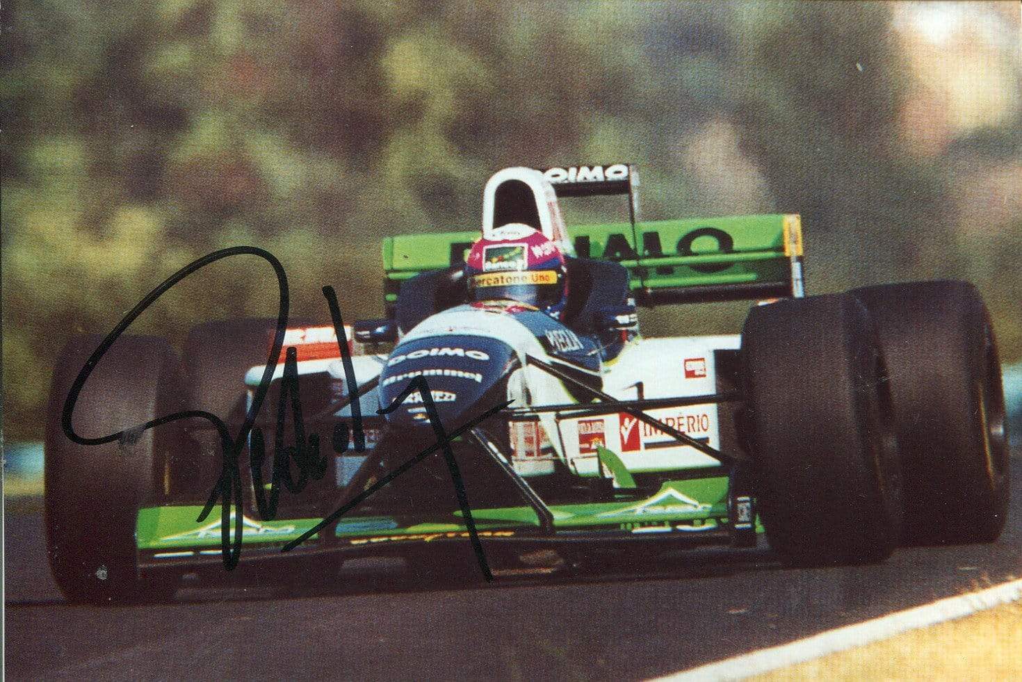 Pedro Lamy autograph Portuguese F1 driver 1993-96, signed Photo Poster painting