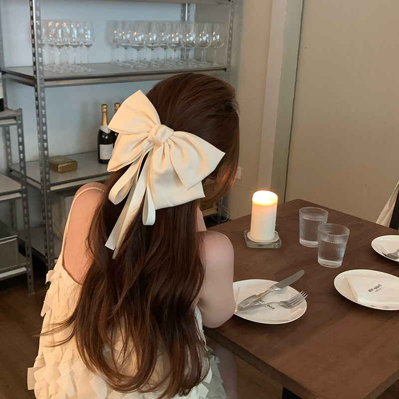 BIG BOW KNOT STREAMER SPRING CLIP