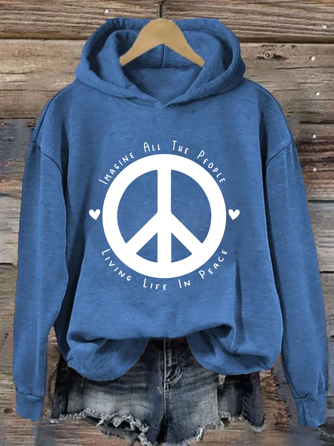 Imagine All The People Living Life In Peace Hoodie