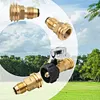 Brass Outlet Adapter Leakproof Gas Conversion Inflation Joint for Camping Picnic