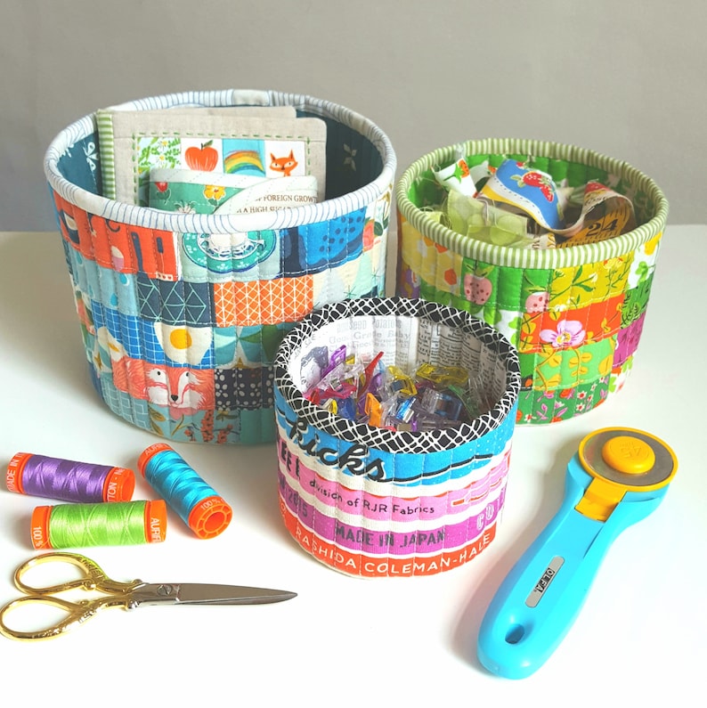 Tub Family. PDF Pattern. Fabric baskets. Storage. Instant download ...