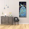 5D DIY Diamond Peacock Full Round Drill Mosaic Wall Picture of Rhinestone