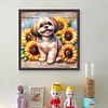 Shih Tzu Dog-11CT Stamped/Counted Cross Stitch 40*40cm tapestrymarket
