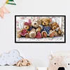 Teddy Bear-14CT Stamped Cross Stitch Kit(54*31cm)