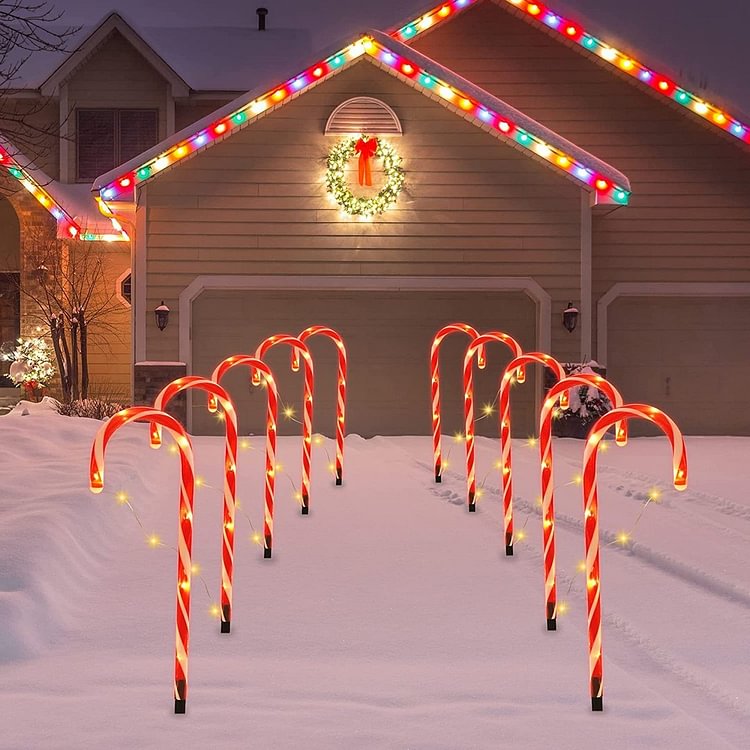 Christmas Solar Candy Cane Lights(5PCS) - Appledas