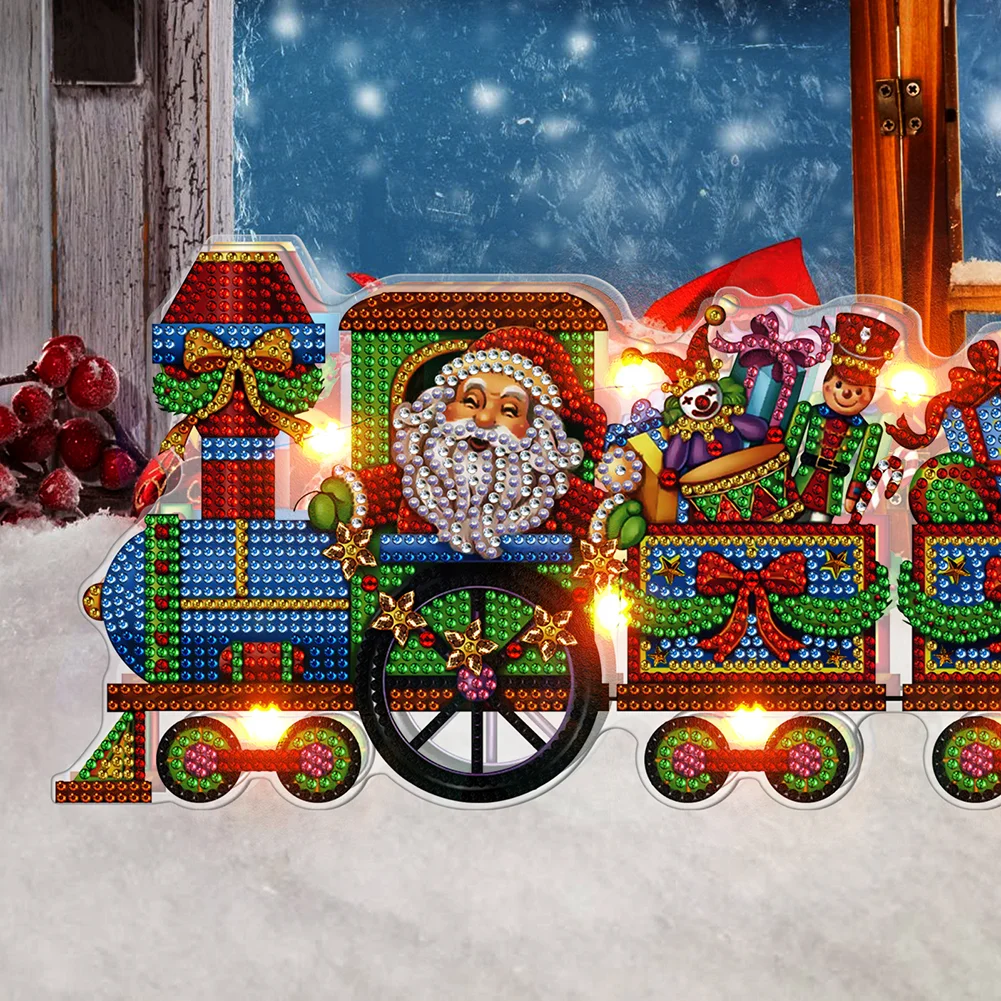 DIY Diamond Painting Nightlight Drilling Lamp - Gift Train