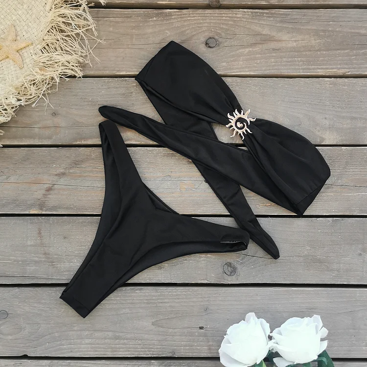 Sexy  Bikini Swimsuit and Sarong