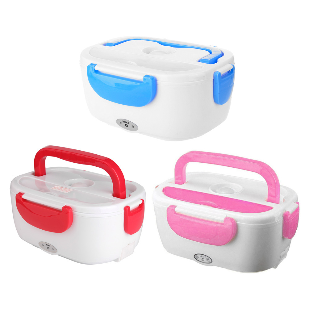 

110V Electric Heating Lunch Box for Home Car Food Heater Rice Container, Red, 501 Original
