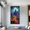 (30*70cm)Halloween Pumpkin Castle - Full Round Drill Diamond Painting