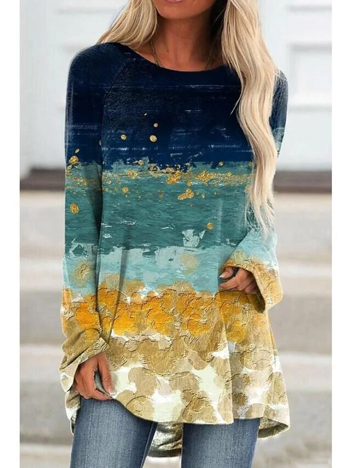 Women Half Sleeve V-neck Solid Color Dress